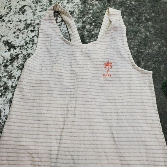 Roxy White Stripe Swim Cover - Picture 2 of 7